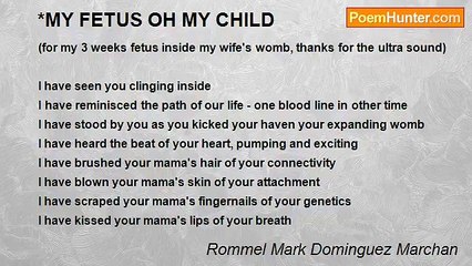 Rommel Mark Dominguez Marchan - *MY FETUS OH MY CHILD