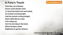 Obinna Kenechukwu Eruchie - A Fairy's Touch