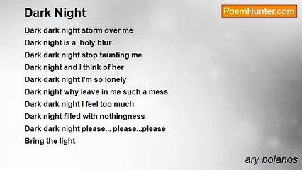 ary bolanos - Dark Night