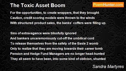 Sandra Martyres - The Toxic Asset Boom