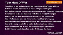 Francis Duggan - Your Ideas Of War