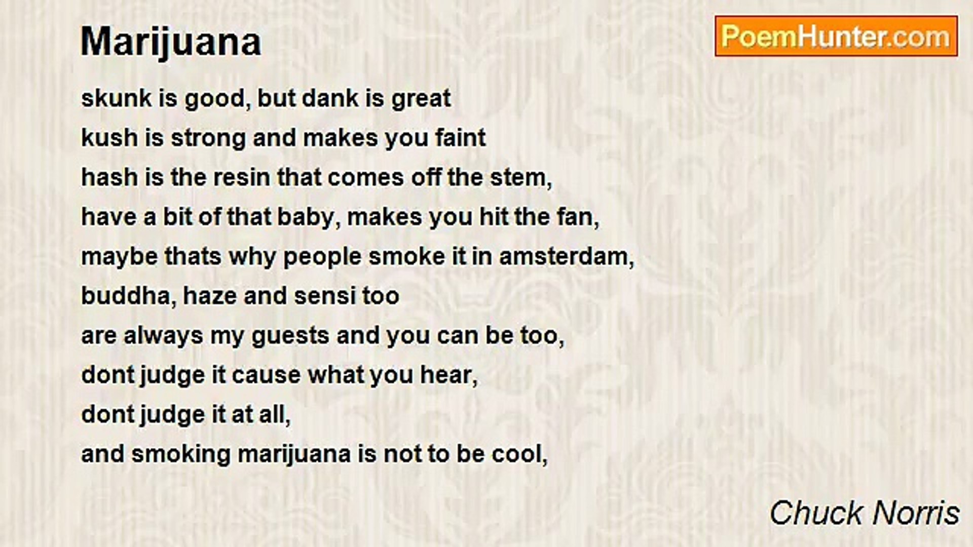 Chuck Norris - Marijuana