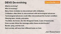 Joe Rosochacki - DEVO De-evolving