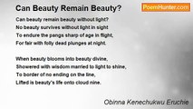Obinna Kenechukwu Eruchie - Can Beauty Remain Beauty?