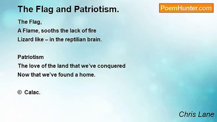 Chris Lane - The Flag and Patriotism.