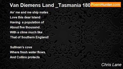 Chris Lane - Van Diemens Land _Tasmania 1805