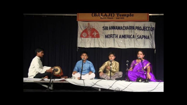 SAPNA: SRI ANNAMACHARYA PROJECT OF NA: ANNUAL EVENT 2014: RAJAVEENA SCHOOL OF MUSIC: CHERI YASHODAKU