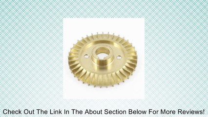 60mm x 12mm Diameter 36 Teeth Copper Tone Brass Water Pump Blade Wheel