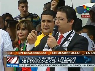 Venezuela llama a la comunidad internacional a apoyar a Palestina