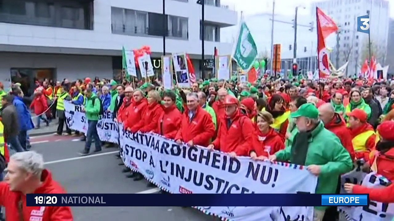 Belgique : manifestation monstre à Bruxelles contre l'austérité