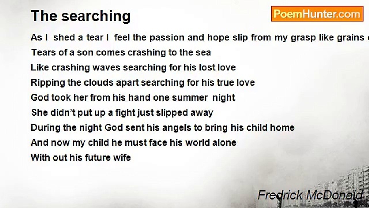 Fredrick McDonald - The searching