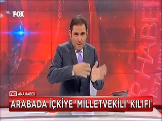 Meclisin yanındaki parkta arabada içkiye Milletvekili kılıfı