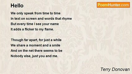 Terry Donovan - Hello