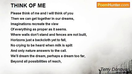 Terry Donovan - THINK OF ME