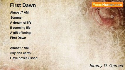 Jeremy D. Grimes - First Dawn