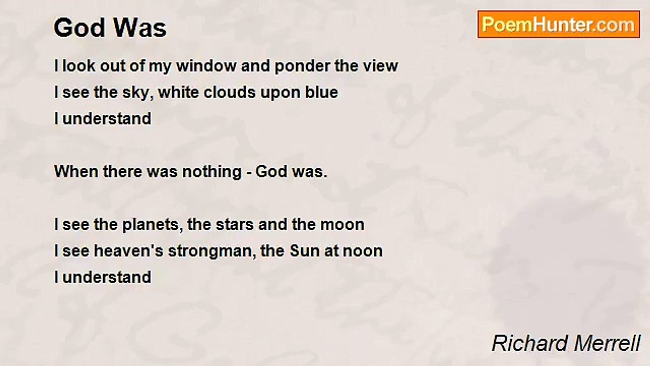 Richard Merrell - God Was