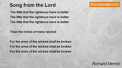 Richard Merrell - Song from the Lord