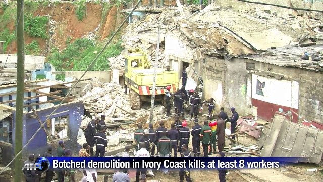 Eight workers die in botched Ivory Coast demolition