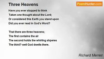 Richard Merrell - Three Heavens