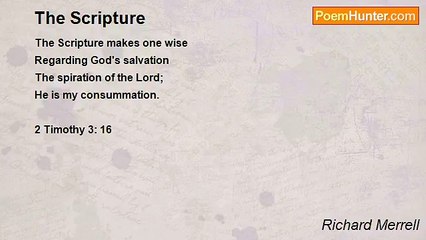 Richard Merrell - The Scripture