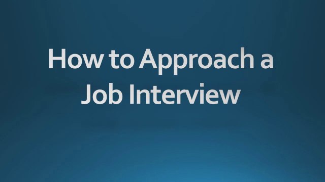 Business English Lesson - Approach to English Job Interviews