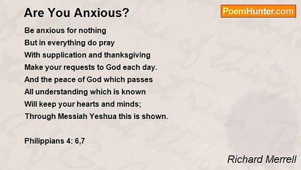 Richard Merrell - Are You Anxious?