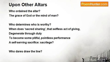 Tony Jolley - Upon Other Altars