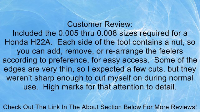 A & E Hand Tools 3275A Gauge Feeler Set Review