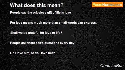 Chris LeBus Explores the True Meaning of Love and Life ❤️