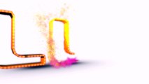 adobe after effects 3d text particle logo(lucku 1 animations)