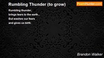 Brandon Walker - Rumbling Thunder (to grow)