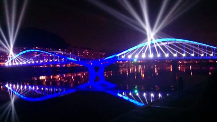 Inauguration du pont Schuman à Lyon le 5/11/2014