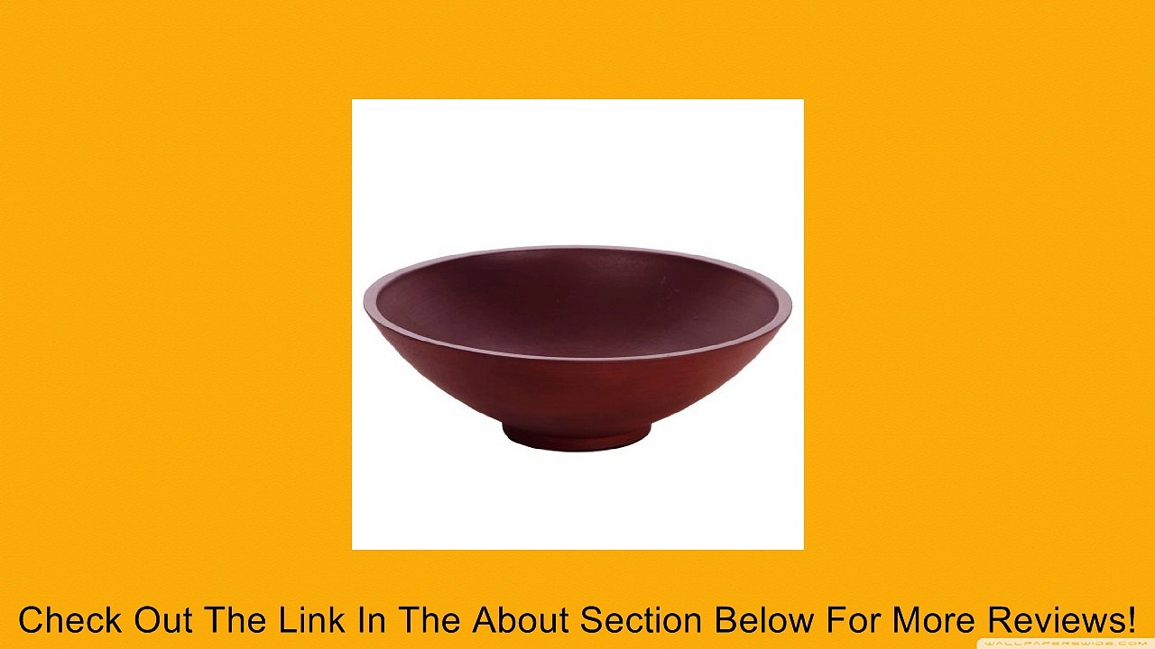 Hosley Wood Bowl, 12.8-Inch, Brown Review