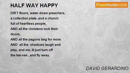 DAVID GERARDINO - HALF WAY HAPPY