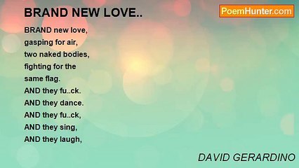 DAVID GERARDINO - BRAND NEW LOVE..