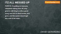 DAVID GERARDINO - ITZ ALL MESSED UP