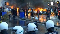 Clashes and arrests at end of Brussels anti-austerity protest