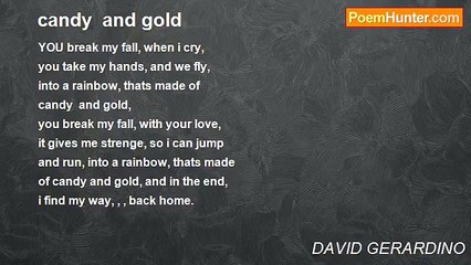 DAVID GERARDINO - candy  and gold