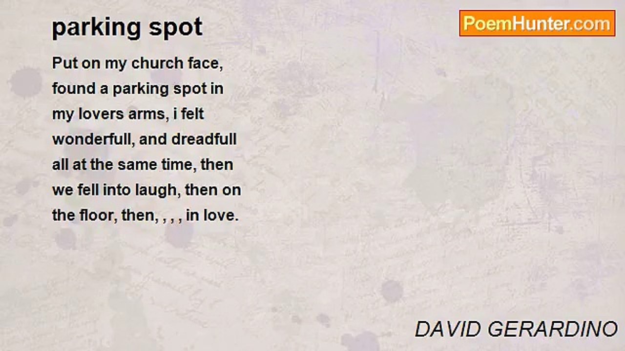 DAVID GERARDINO - parking spot