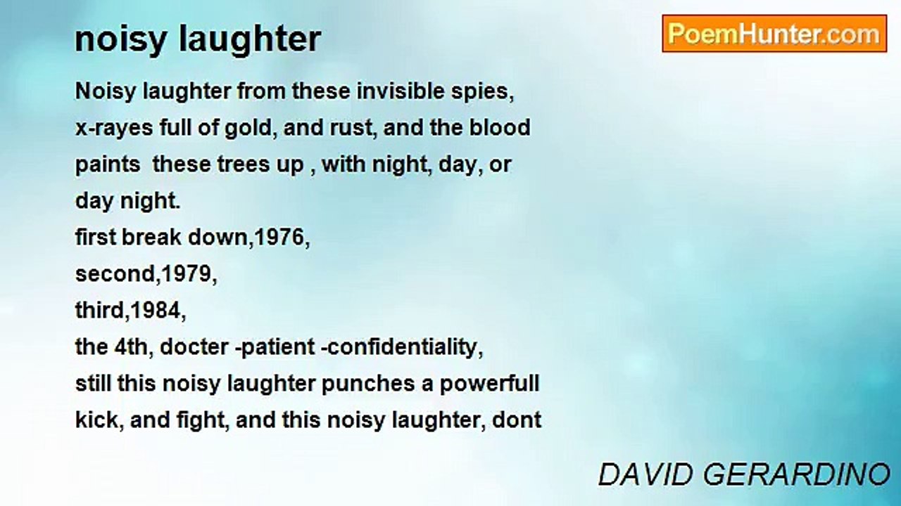 DAVID GERARDINO - noisy laughter