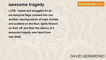DAVID GERARDINO - awesome tragedy