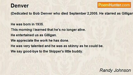 Randy Johnson - Denver