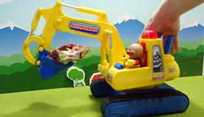 アンパンマンショベルカーでびっくらたまご　anpanman bath bubble