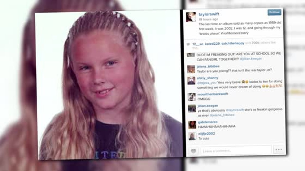 Taylor Swift postet ein seltsames, altes Foto um 1989 zu feiern