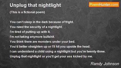 Randy Johnson - Unplug that nightlight