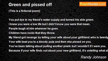 Randy Johnson - Green and pissed off