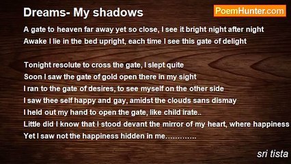 sri tista - Dreams- My shadows