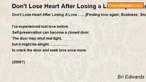 Bri Edwards - Don't Lose Heart After Losing a Love.....[Finding love again; Boldness; Short]