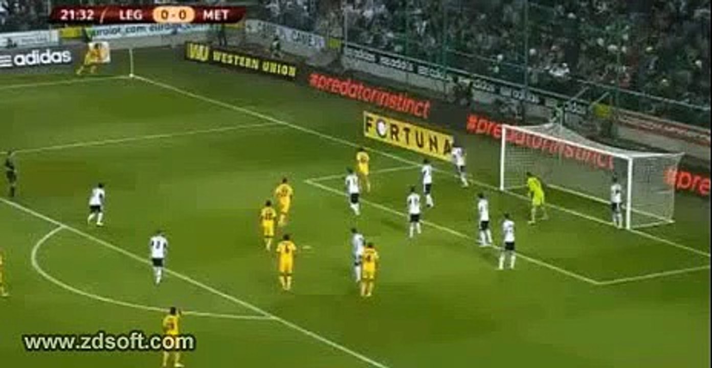 Vasyl Kobin Incredible backheel Goal - Legia vs Metalist Kharkiv 2-1 - Europa League - 6.11.2014 -