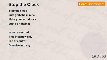 Eli J Tod - Stop the Clock